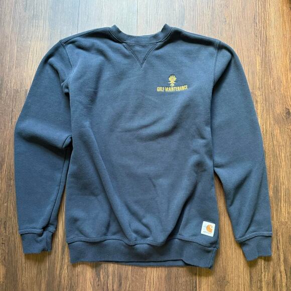 Carhartt Navy Crewneck Sweatshirt – Original Fit, Size Medium - Picture 1 of 5